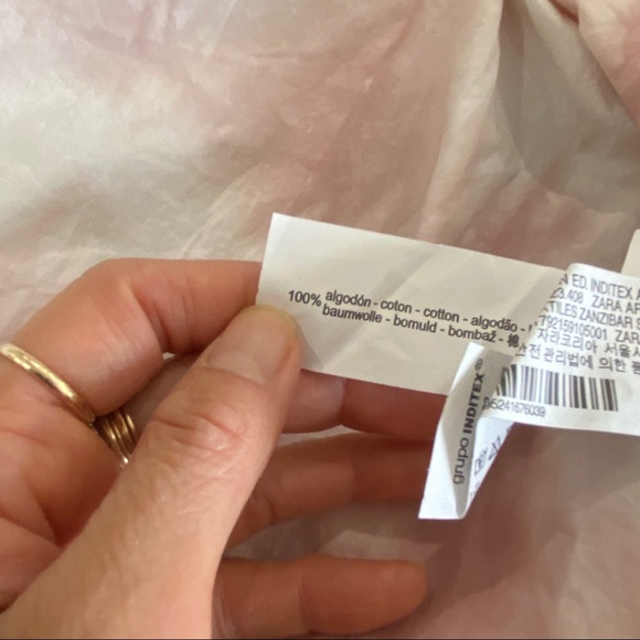 NEW Zara mandarin did. tie dye button up shirt - Picture 6 of 6